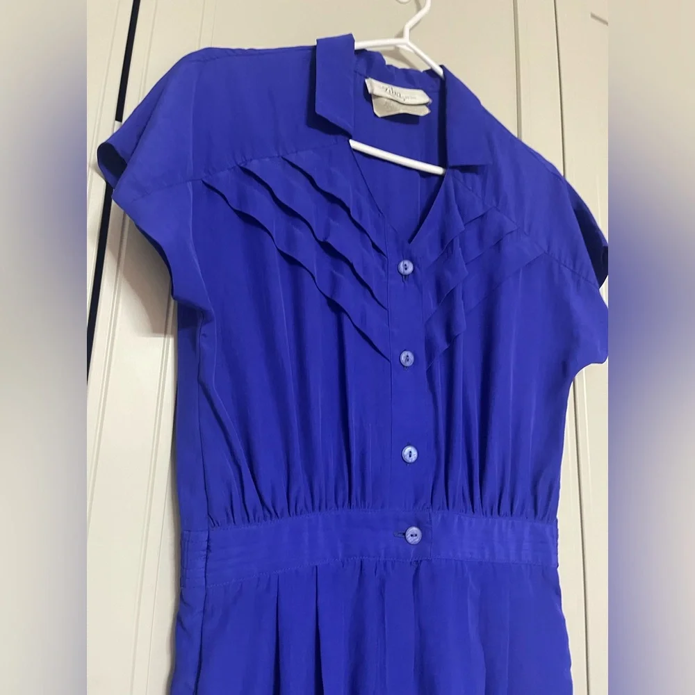 Vintage 1980’s Button Down Pants Jumpsuit - Picture 3 of 11